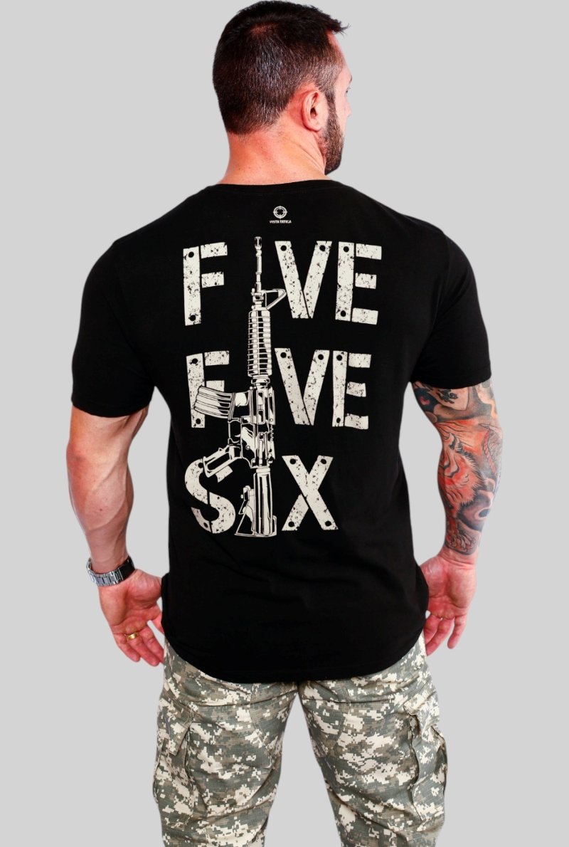 Camiseta - Vista Tática - Preta - FIVE FIVE SIX - 128VST