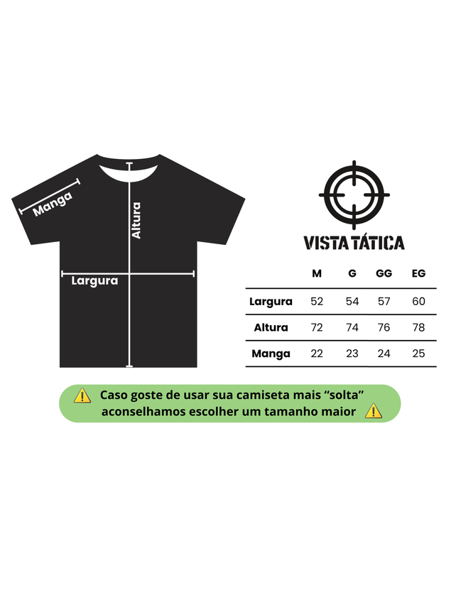 Camiseta - Vista Tática - Oliva - ARMY - 136VST