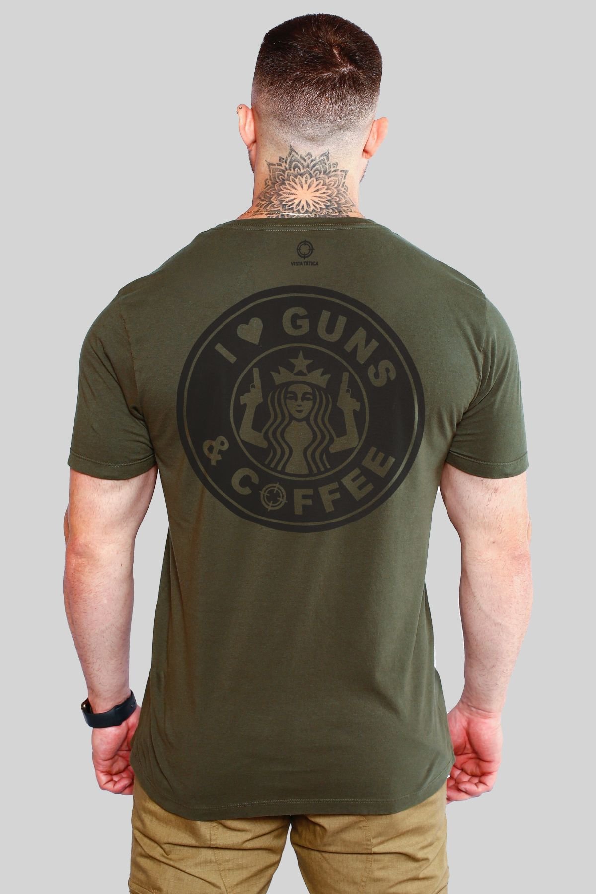 Camiseta - Vista Tática - Musgo - COFFEE - 138VST